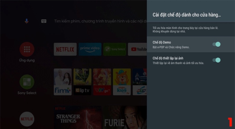tắt chế độ Demo