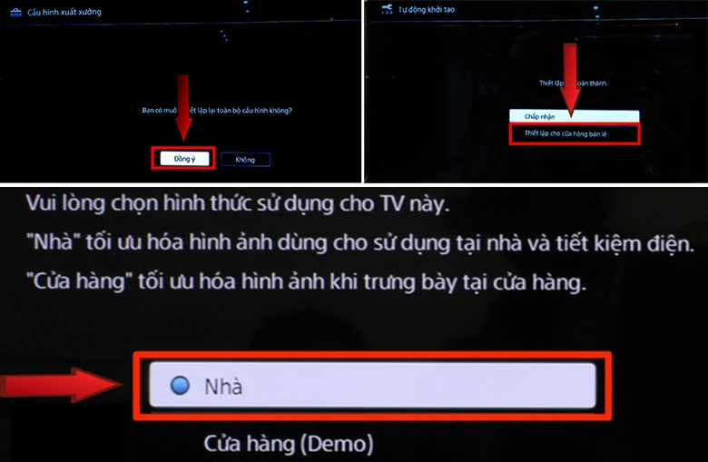 Thiết lập cho cửa hàng bán lẻ