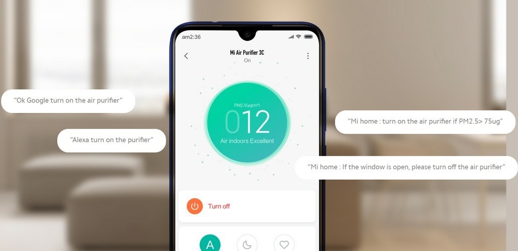 Kết nối, sử dụng Máy lọc không khí Xiaomi Mi Air Purifier 3C 5