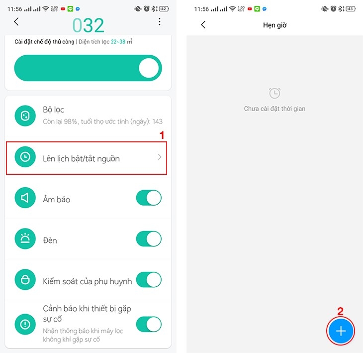 Kết nối, sử dụng Máy lọc không khí Xiaomi Mi Air Purifier 3C 9