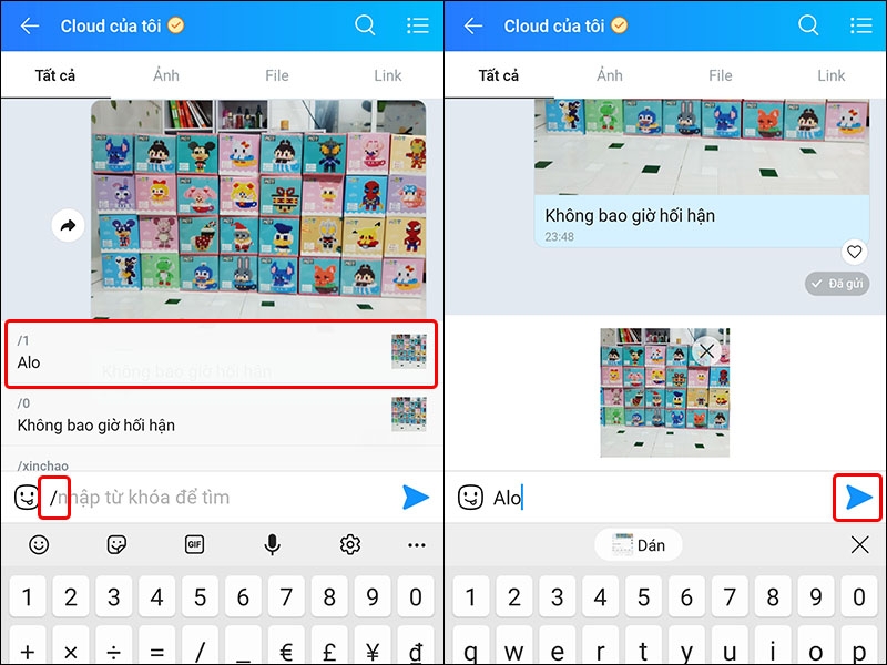 Hướng dẫn sử dụng &nbsp;tính năng Tin nhắn nhanh trên Zalo