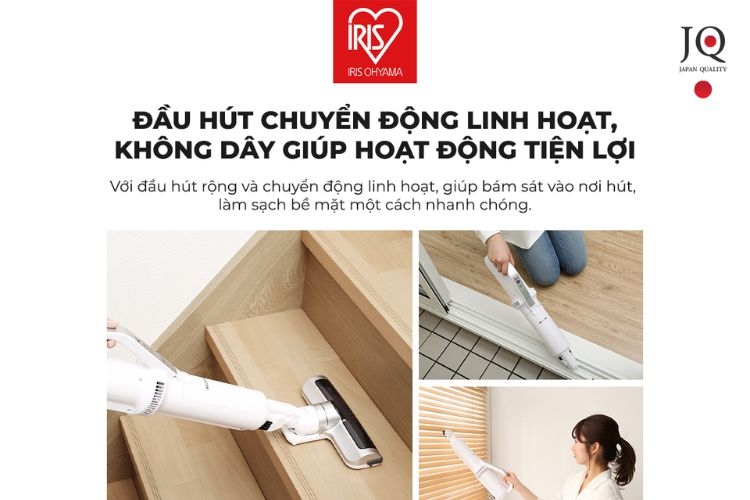 Máy hút bụi không dây IRIS OHYAMA IC-SLDC 8