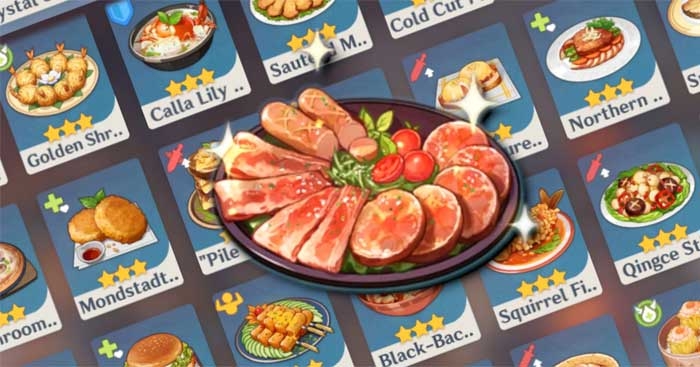 Tổng hợp nhanh 4 bước gia công thực phẩm Genshin Impact