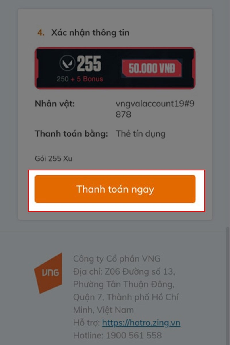 Nạp chi phí Valorant bởi vì Credit Card (Ảnh 2)