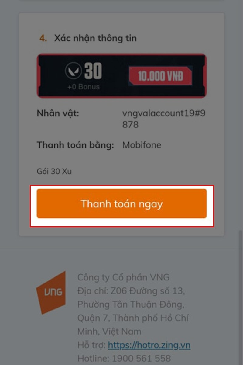 Nạp chi phí Valorant bởi vì Mobifone (Ảnh 2)