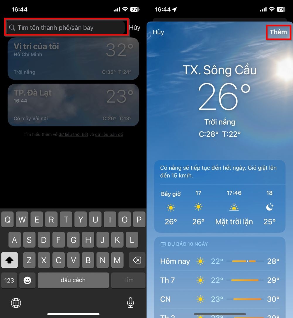 3 mẹo sử dụng ứng dụng thời tiết trên iPhone cực hay 2