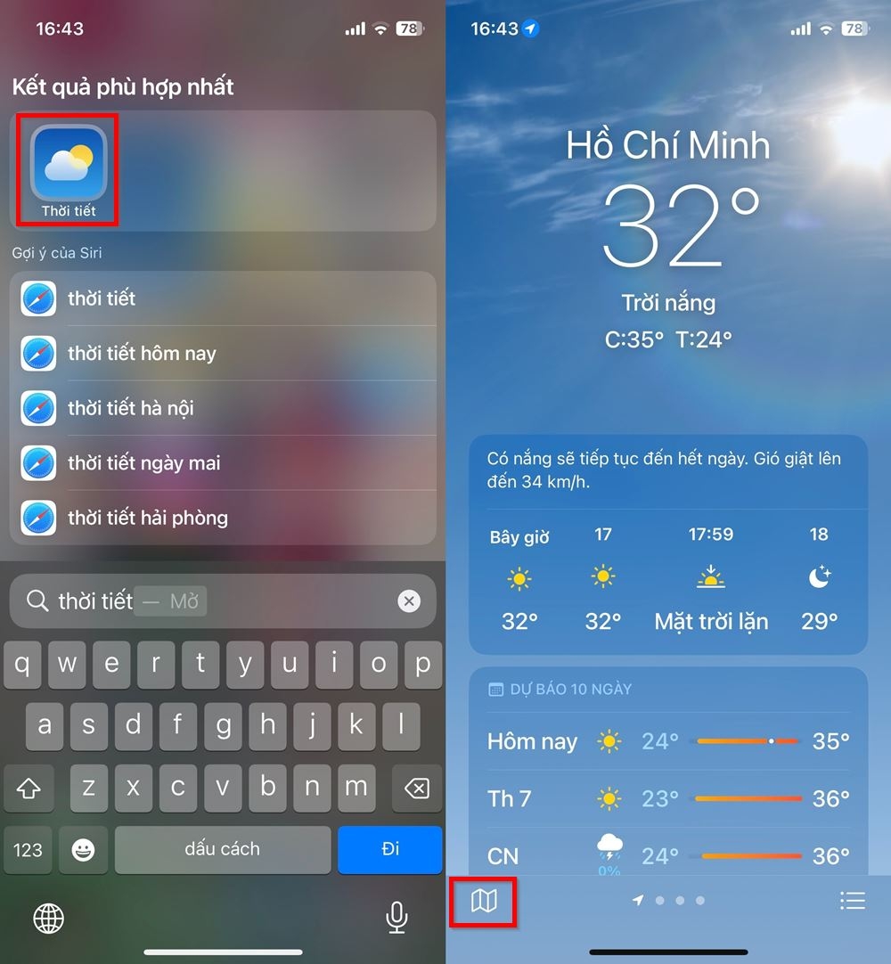 3 mẹo sử dụng ứng dụng thời tiết trên iPhone cực hay 4