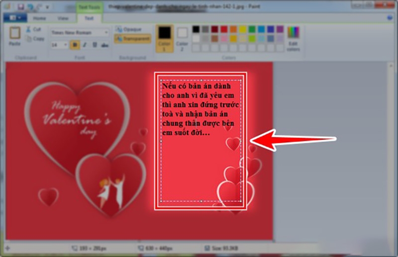 Cách tạo thiệp Valentine 14/2 (Ảnh 8)