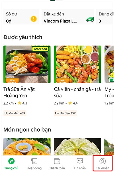 Cách thay đổi mã PIN trên ứng dụng Grab