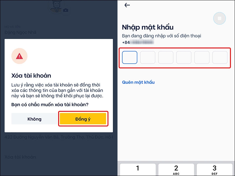 Hướng dẫn xóa tài khoản Be trên điện thoại