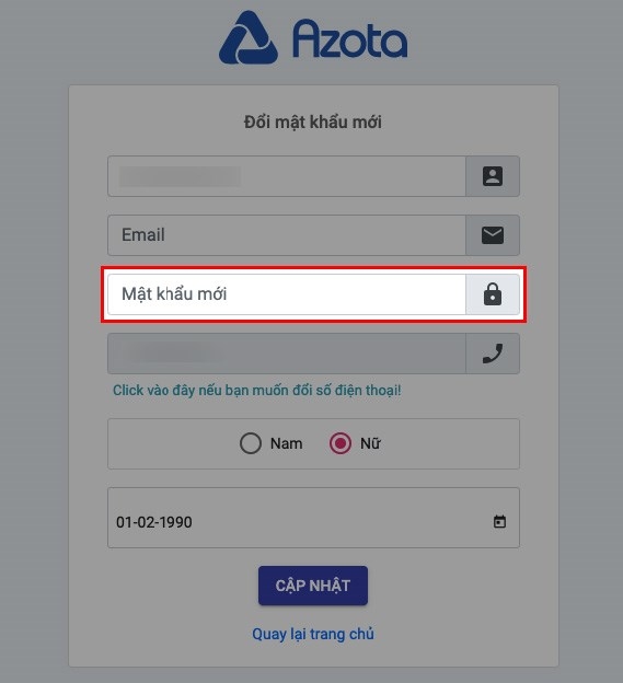 Cách lấy lại mật khẩu Azota - Ảnh 10