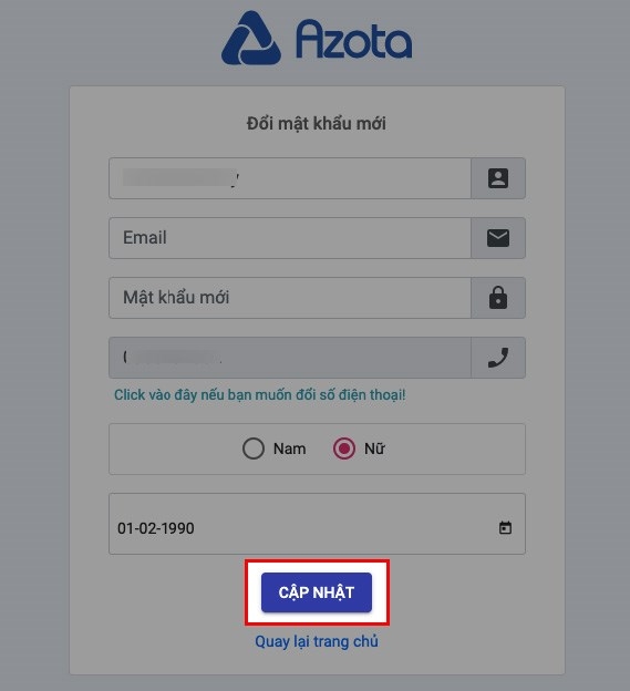 Cách lấy lại mật khẩu Azota - Ảnh 11