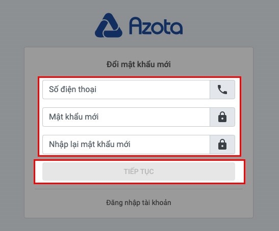 Cách lấy lại mật khẩu Azota - Ảnh 4