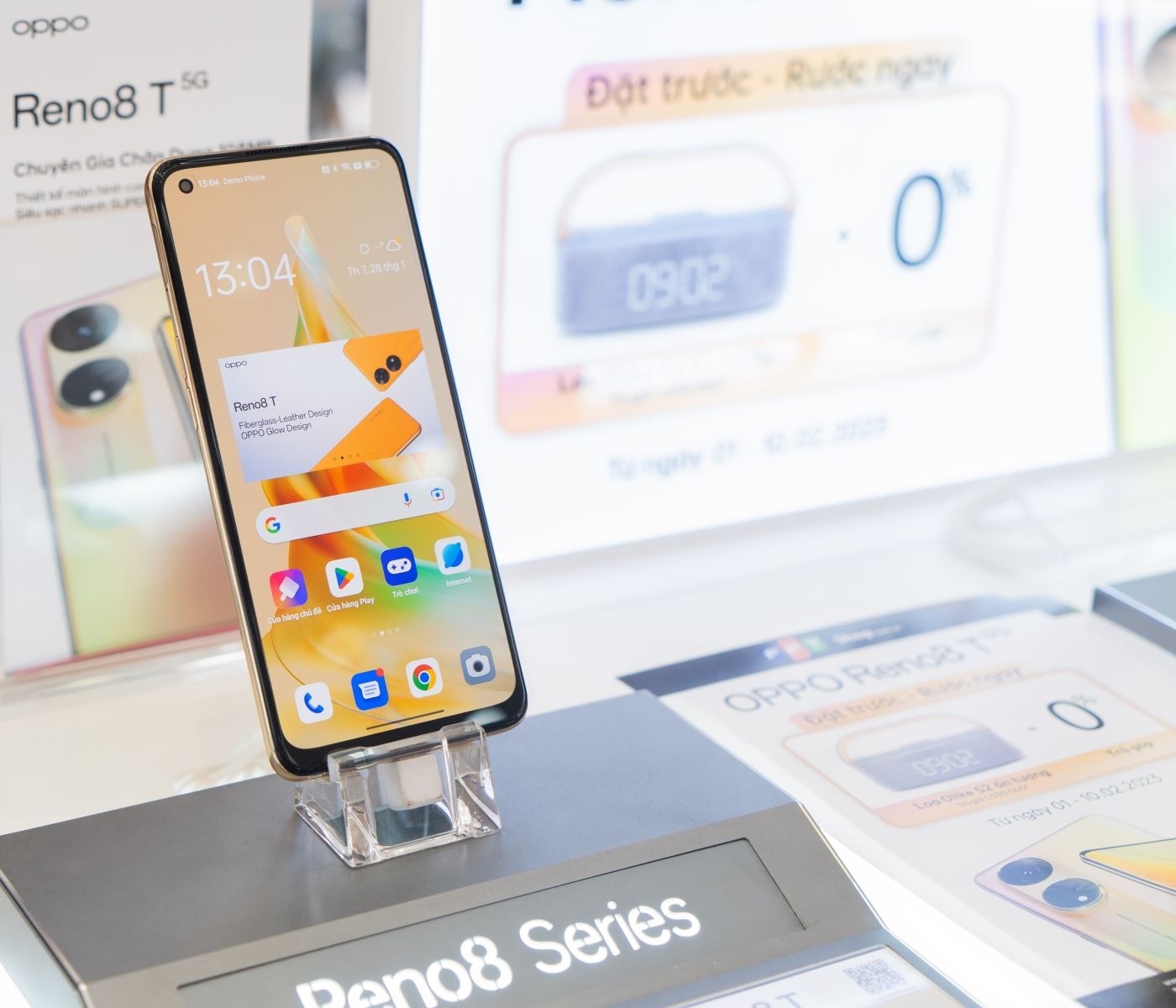 Trên tay OPPO Reno8 T: Camera sắc nét 100MP, thiết kế da sợi thủy tinh độc đáo