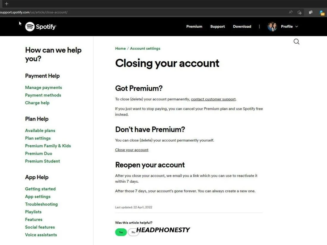 Hướng dẫn cách huỷ gói Spotify Premium chi tiết
