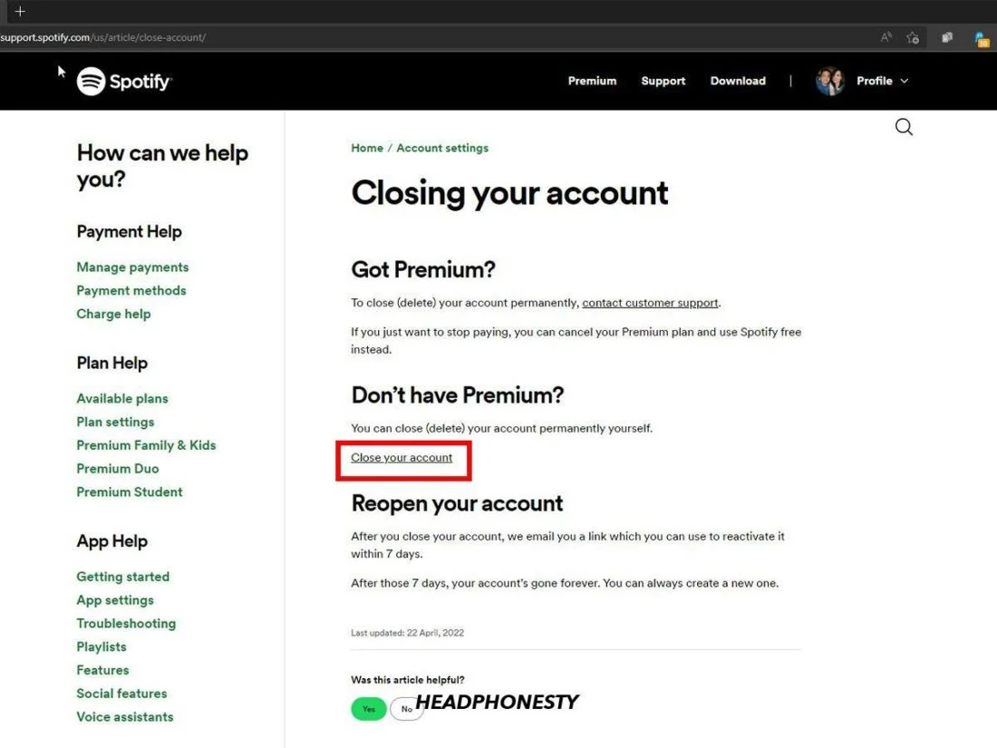 Hướng dẫn cách huỷ gói Spotify Premium chi tiết