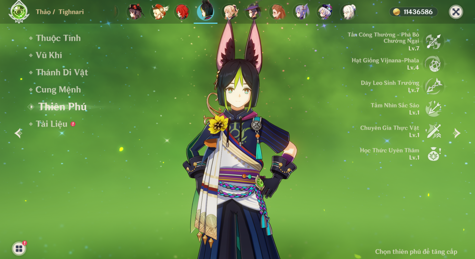 Kỹ Năng Tighnari Genshin Impact