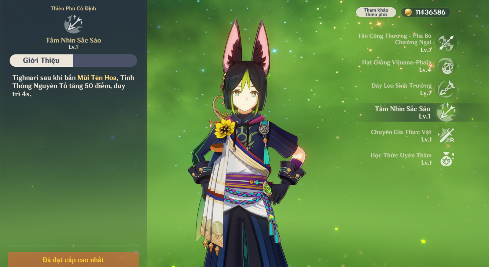 Thiên Phú Tighnari Genshin Impact