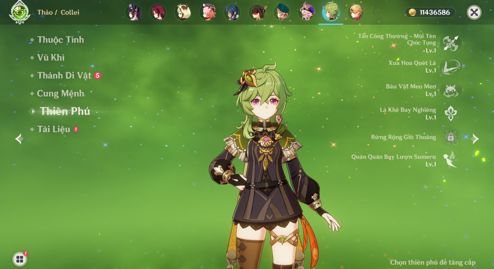 Kỹ Năng Collei Genshin Impact