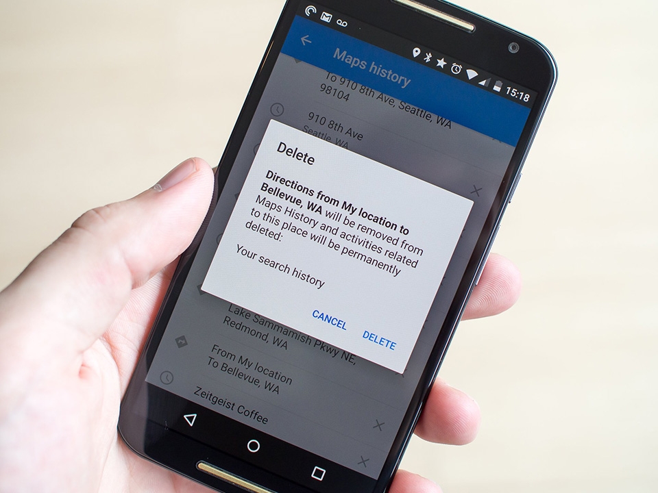 Xóa lịch sử tìm kiếm trên Google Maps - Ảnh 01