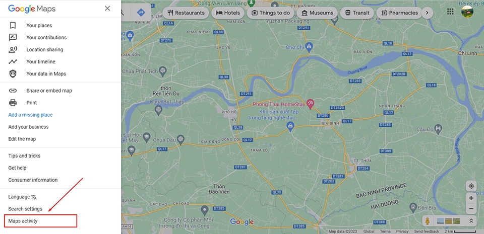 Xóa lịch sử tìm kiếm trên Google Maps - Ảnh 04