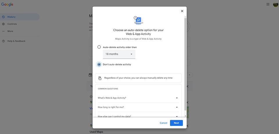 Xóa lịch sử tìm kiếm trên Google Maps - Ảnh 07