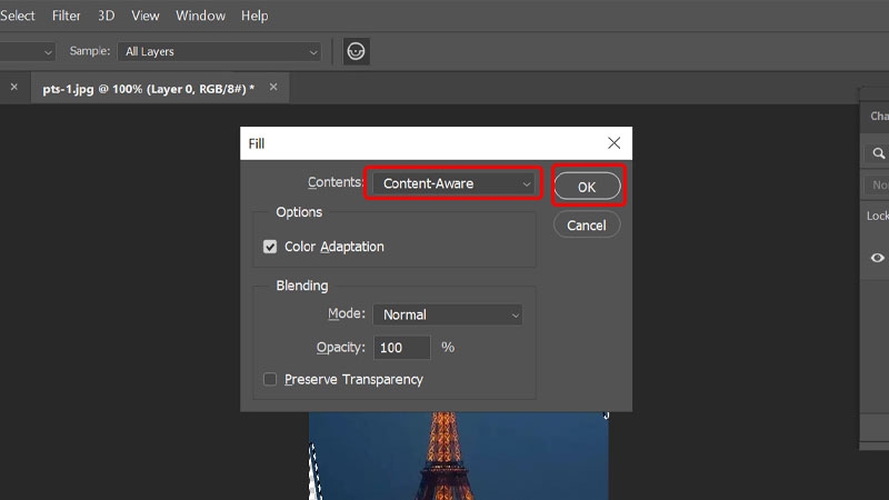 Cách chỉnh ảnh nghiêng thành ảnh thẳng bằng Photoshop
