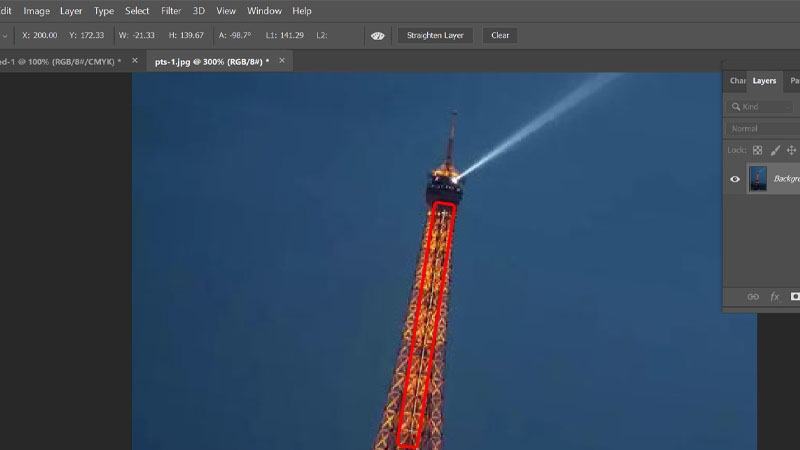 Cách chỉnh ảnh nghiêng thành ảnh thẳng bằng Photoshop