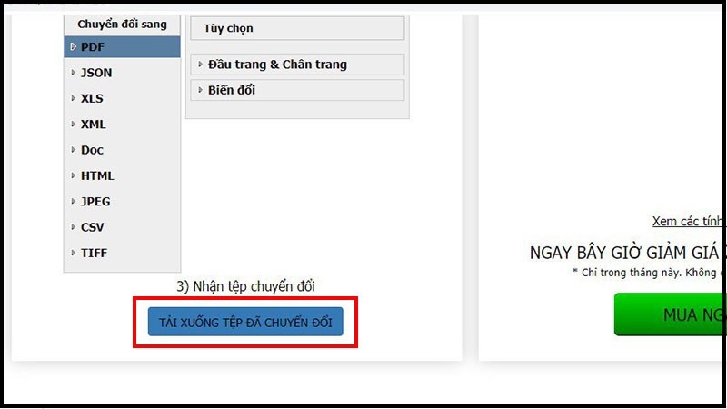 Cách chuyển file XML sang PDF online (Bước 5)