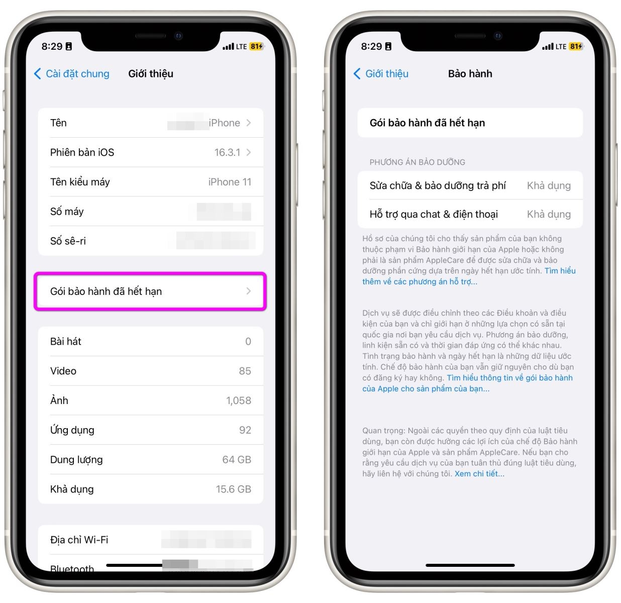 Cách kiểm tra thời hạn bảo hành iPhone - Ảnh 3