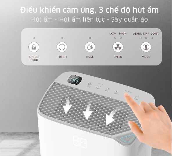 so sánh các loại máy hút ẩm