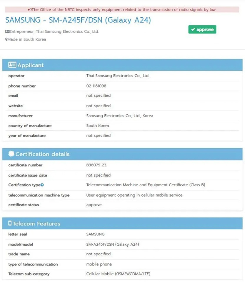 Bằng chứng cho thấy Samsung sắp ra mắt Galaxy A24 4G: Smartphone giá rẻ siêu hot trong năm 2023