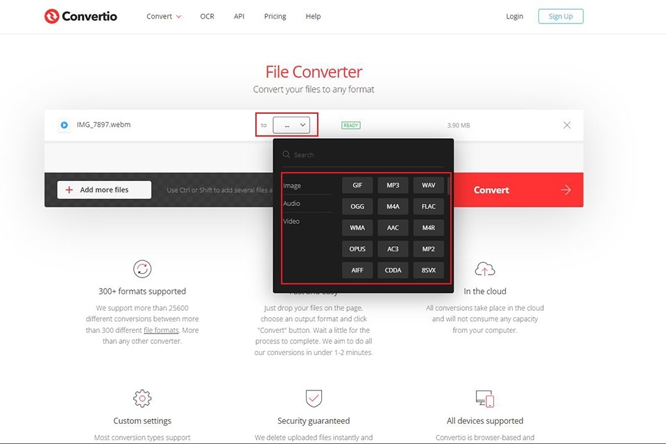 Cách chuyển file WebM sang các định dạng khác