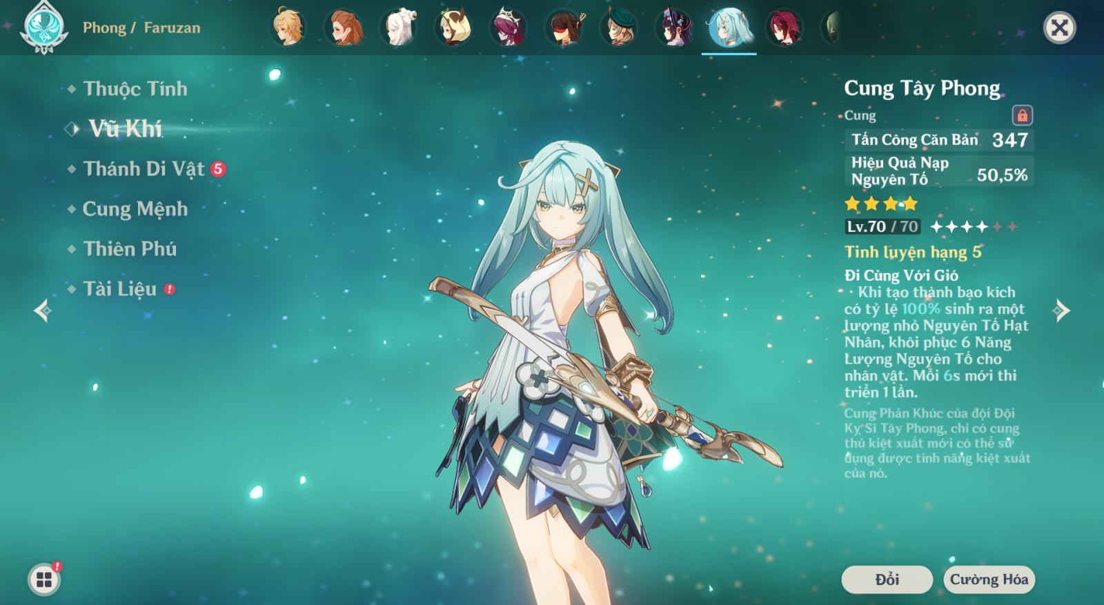 Vũ Khí Faruzan Genshin Impact