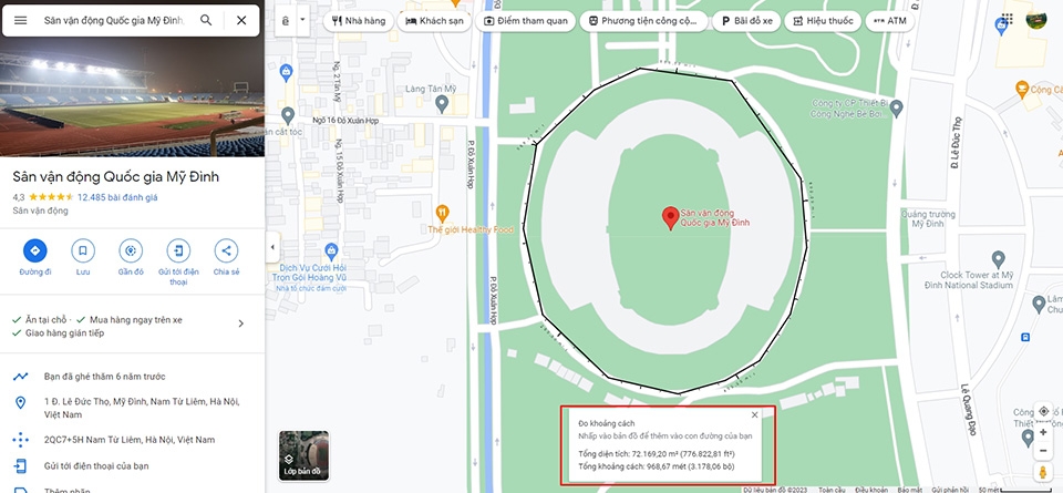 Đo diện tích trên Google Maps - Ảnh 07