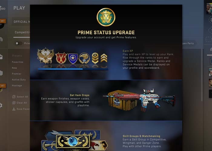 Prime CS:GO là gì? Những lợi ích khi đăng ký tài khoản Prime CS:GO