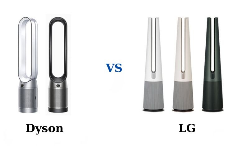 So sánh điểm nổi bật của máy lọc không khí Dyson và LG