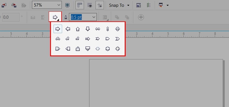 Cách vẽ mũi tên trong Corel dạng hình khối (Ảnh 3)