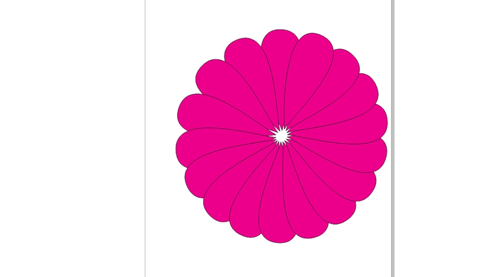 Vẽ hoa sen bằng Corel (Bước 7)