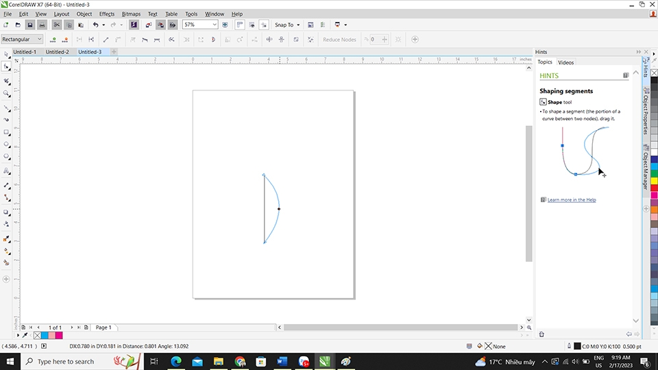 Cách vẽ hoa sen bằng Corel (Bước 6)