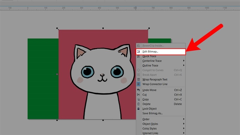 tách nền trong suốt trong Corel