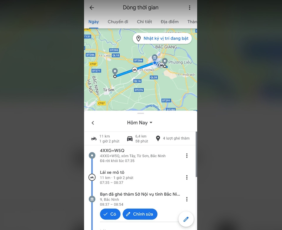 Google Maps Timeline - Ảnh 06