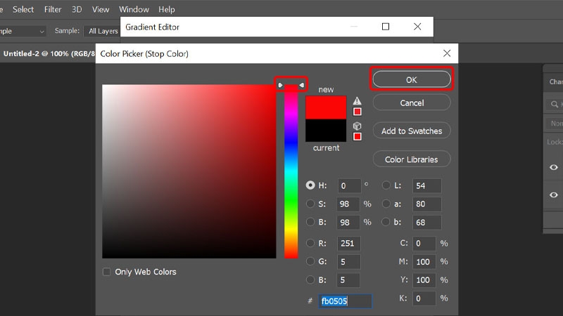 Cách Blend màu đỏ và xanh cho hình ảnh bằng Photoshop