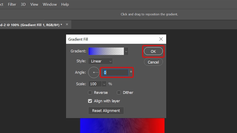 Cách Blend màu đỏ và xanh cho hình ảnh bằng Photoshop