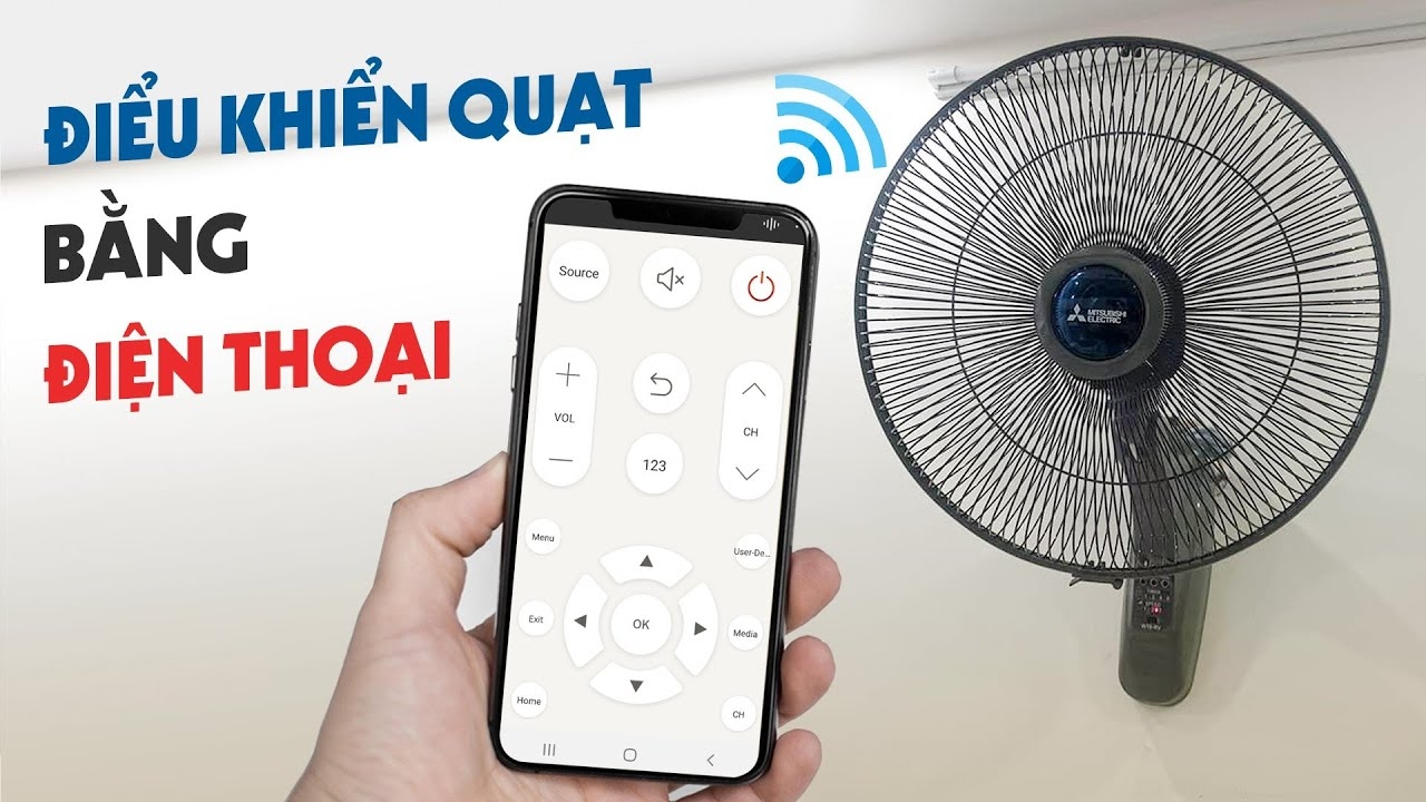 điều khiển bằng điện thoại qua ứng dụng riêng