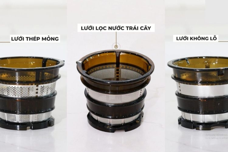 Các tiện ích có trên các loại máy xay ép hoa quả