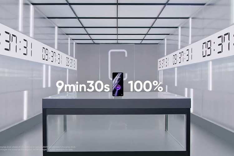 Realme “nhá hàng” công nghệ sạc nhanh của GT 3, đầy pin chỉ trong hơn 9 phút