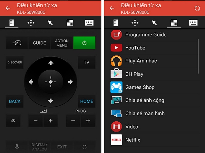 Điều khiển tivi Samsung qua điện thoại Android