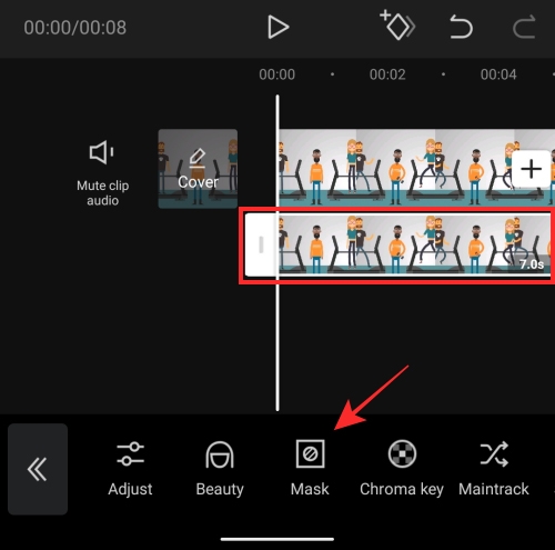 Cách làm mờ video trên Capcut (Bước 15)