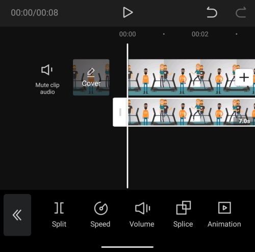 Cách làm mờ video trên Capcut (Bước 8)